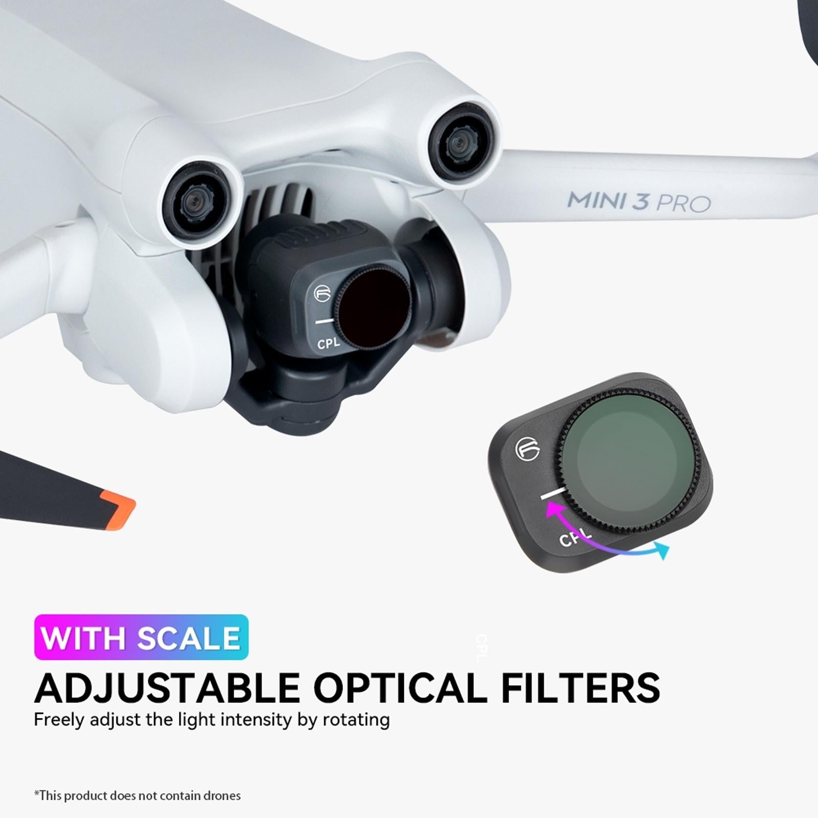 Essential Pl Filters for Dji Mini 3 Pro Drone - 6 In 1 Uv+Cpl+Nd/Pl 8/16/32/64 6