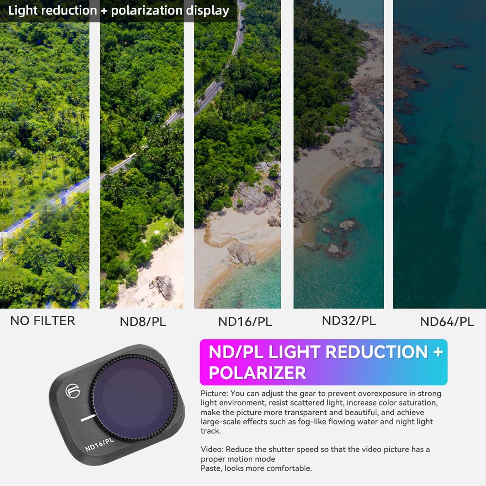 Essential Pl Filters for Dji Mini 3 Pro Drone - 6 In 1 Uv+Cpl+Nd/Pl 8/16/32/64 7