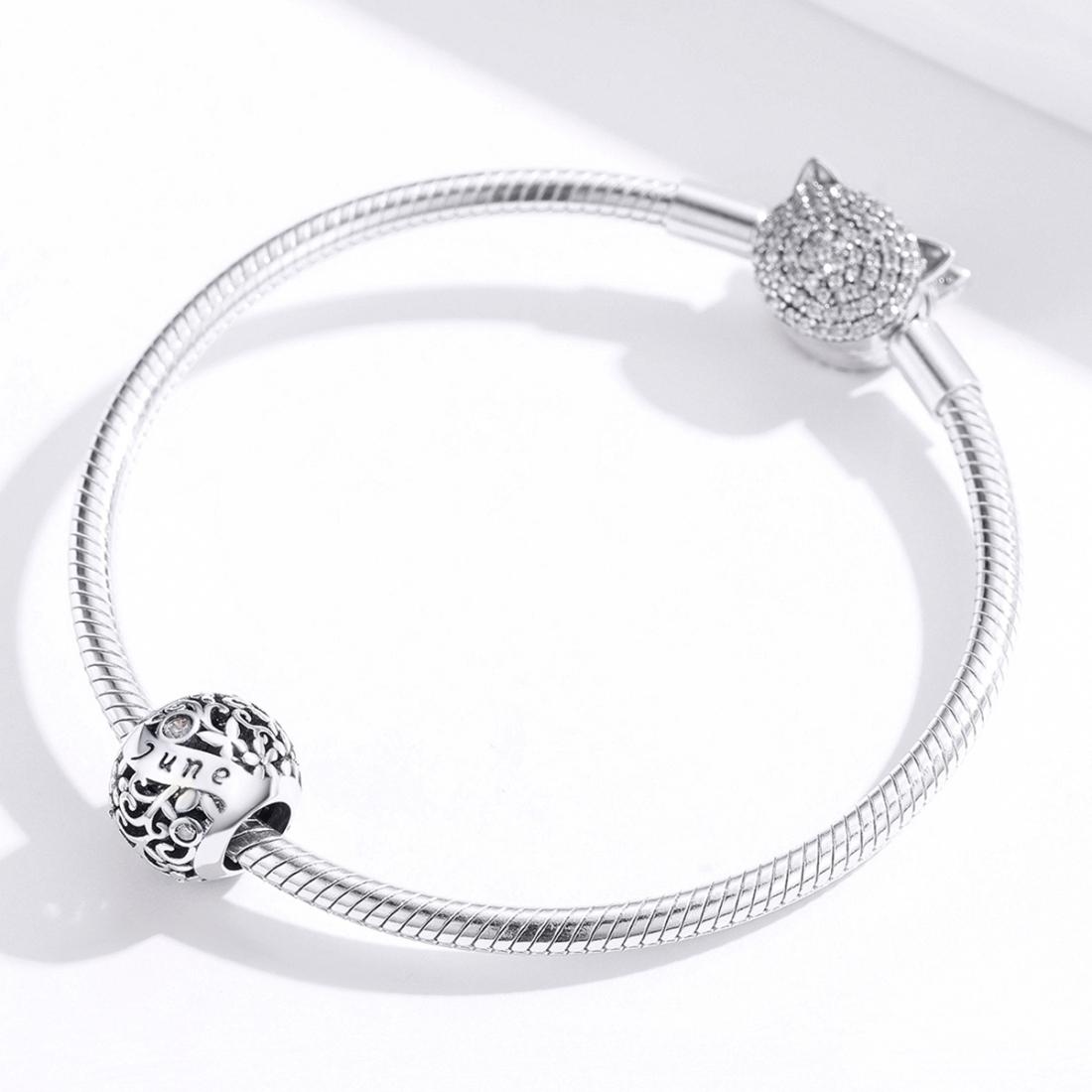 925 Sterling Silver Diy Birthstone Bracelet & Necklace Set June Style - June 5