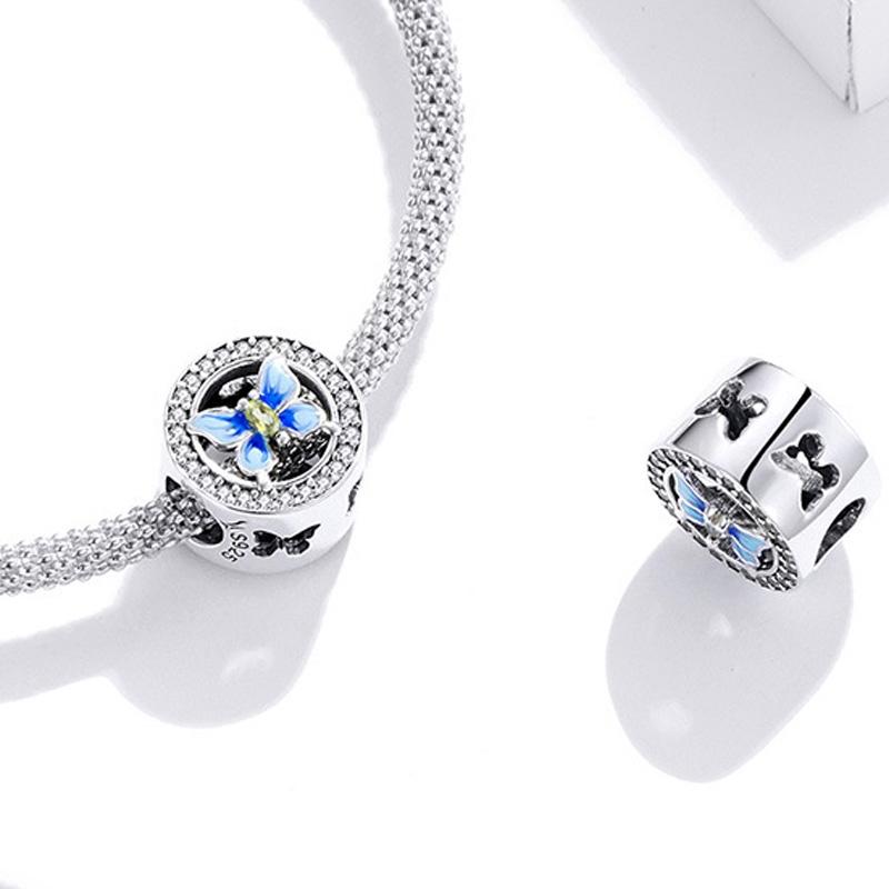 925 Sterling Silver Diy Butterfly Bracelet Pearl Accessories Scc1682 3