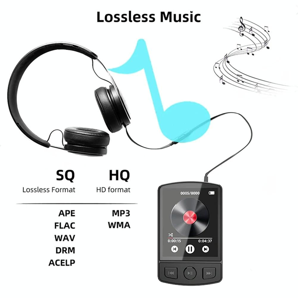 1.8 Inch Color Screen Mp3 / Mp4 Bluetooth Walkman With Back Clip - 128Gb 11
