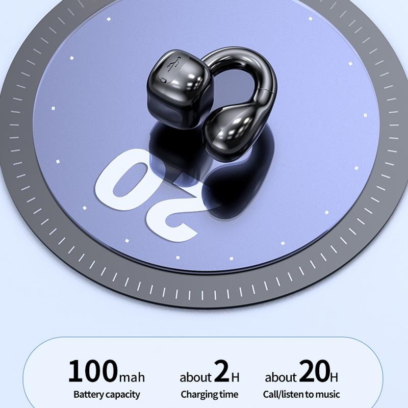 Waterproof Bluetooth Earphones with Ear Clip - M10 8
