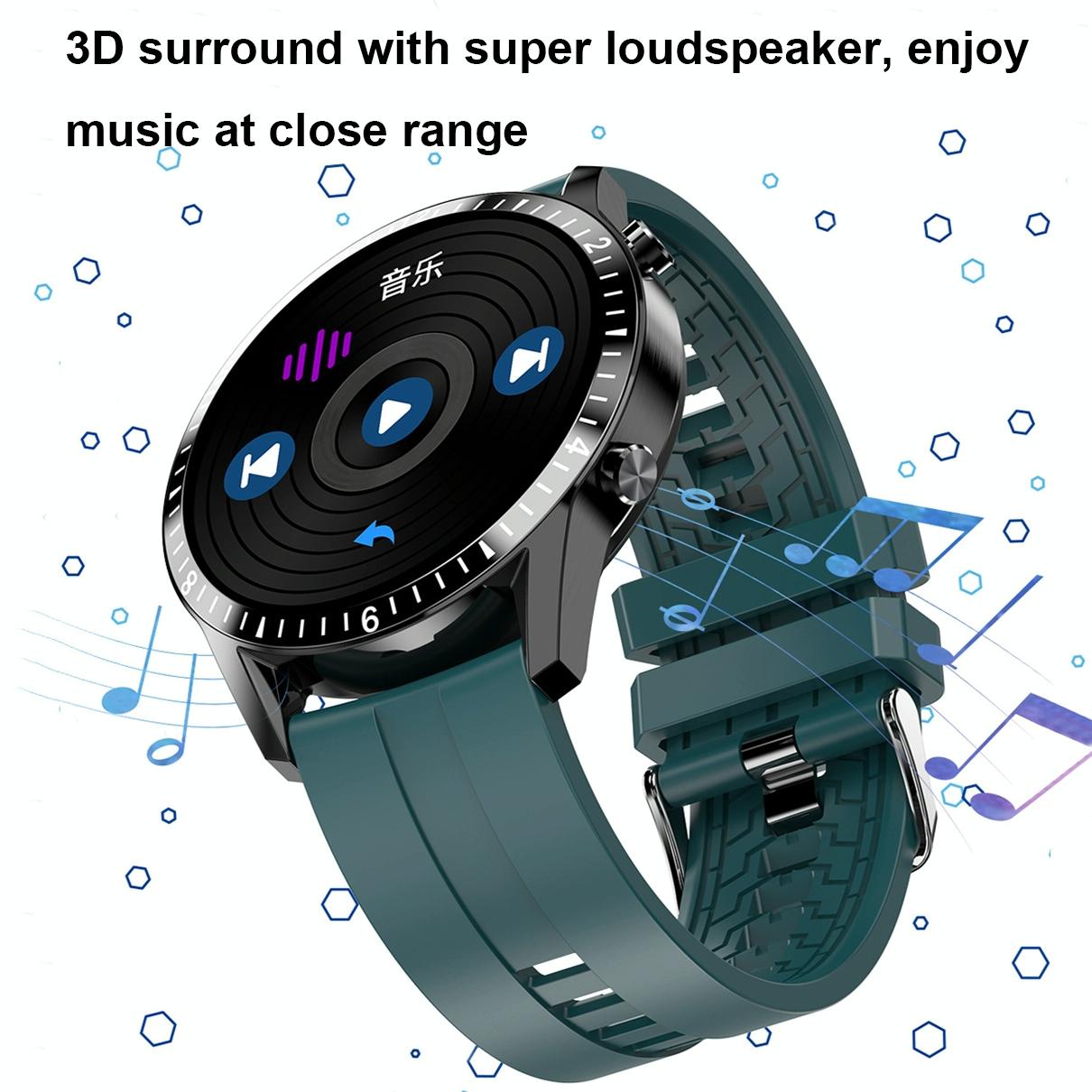 1.3 Inch Heart Rate / Blood Pressure / Blood Oxygen Monitoring Watch - Brown Leather 7