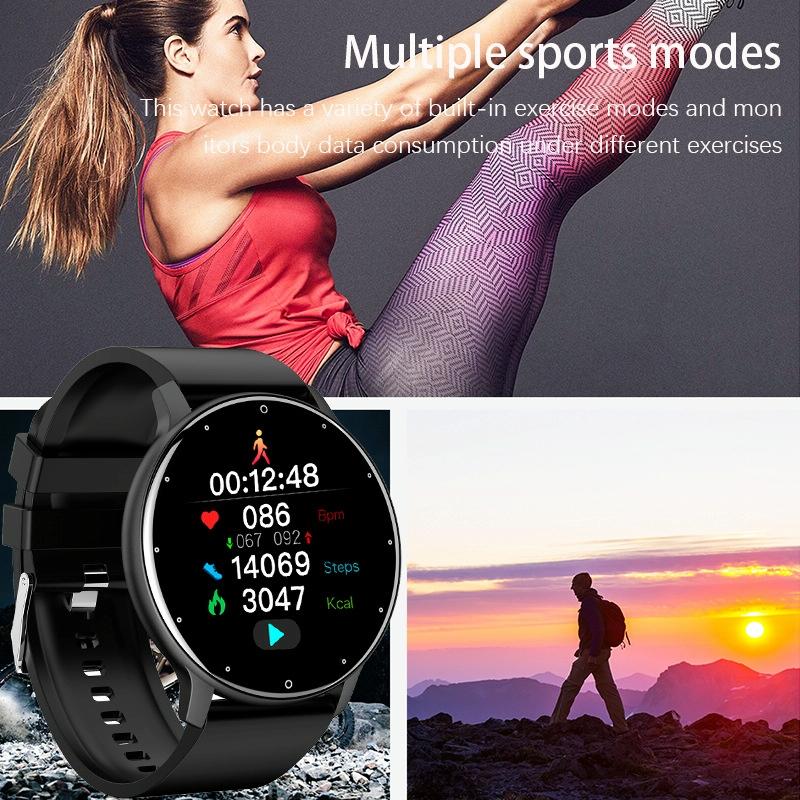 Heart Rate / Blood Oxygen / Blood Pressure Monitoring Bluetooth Smart Calling Watch - Mesh Pink 6