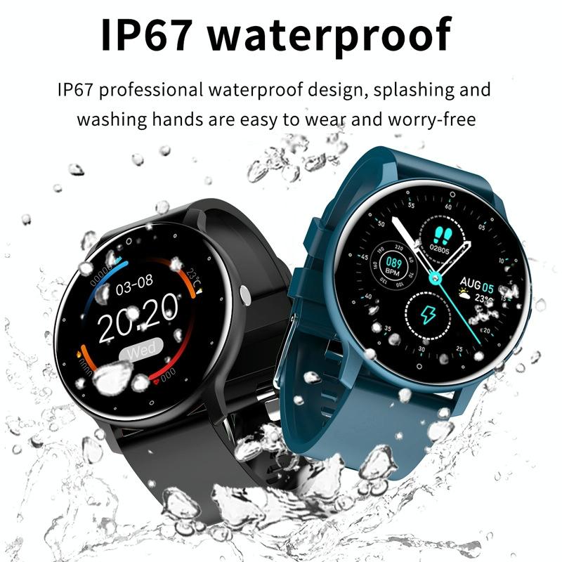 Heart Rate / Blood Oxygen / Blood Pressure Monitoring Bluetooth Smart Calling Watch - Mesh Pink 7
