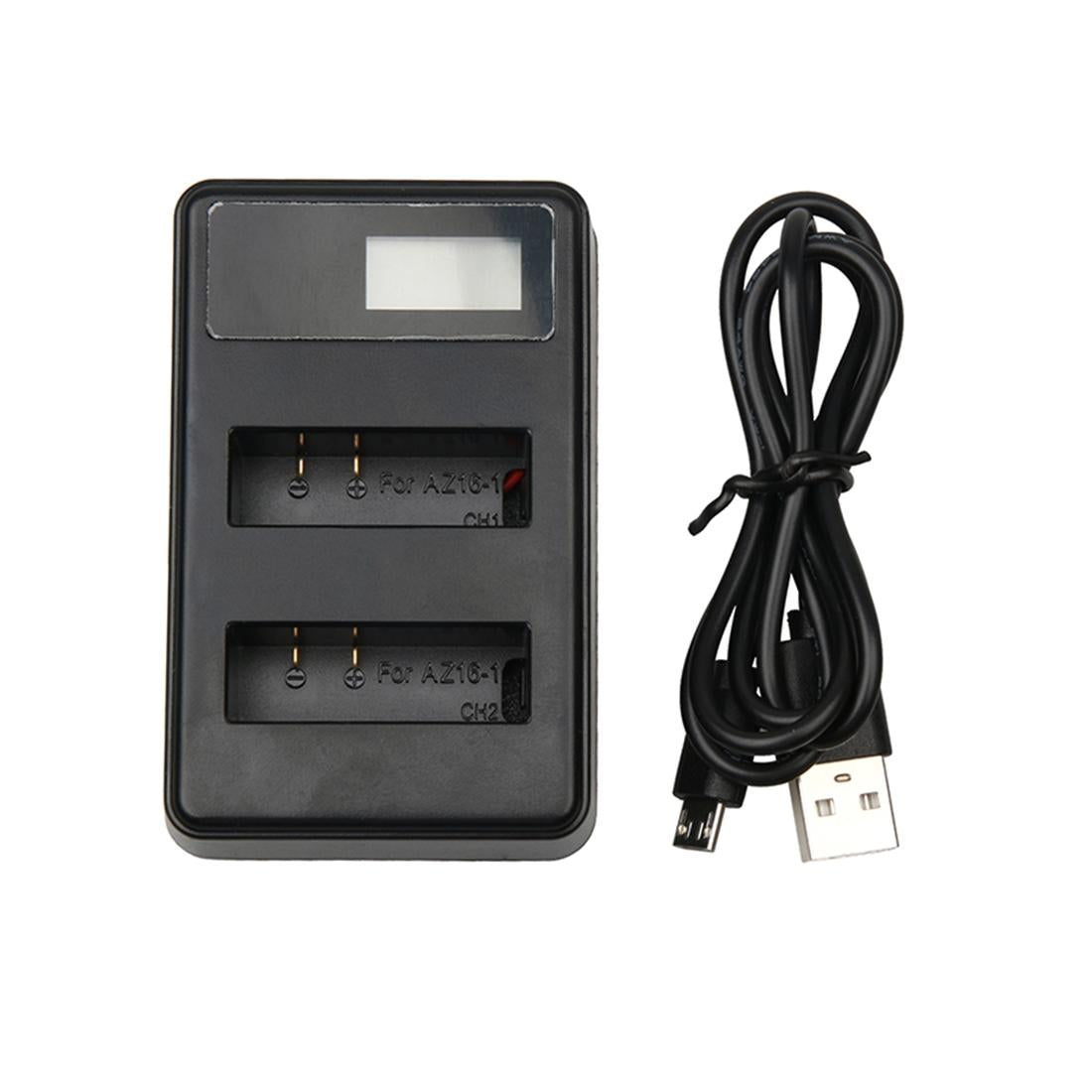 Usb Charger for Xiaoyi 4k Camera with Dual Batteries and Lcd Display 7
