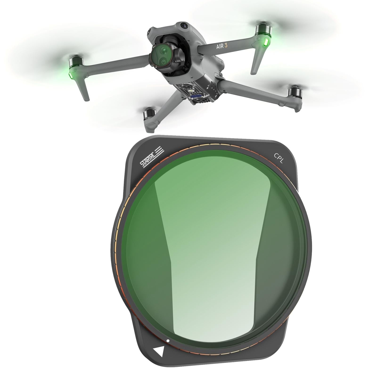 Versatile 4-in-1 Lens Filter for Dji Air 3 Drone - For Dji Air 3 Cpl