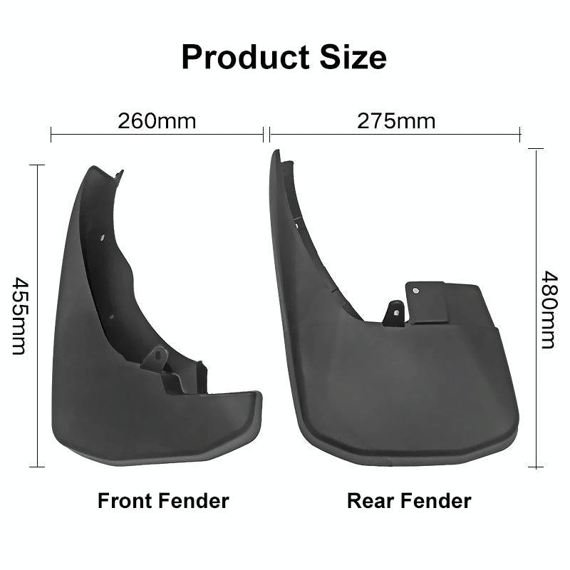 For Nissan Frontier Navarre 2015-2016 4Pcs / Set Car Auto Soft Plastic Splash Flaps Fender Guard 3