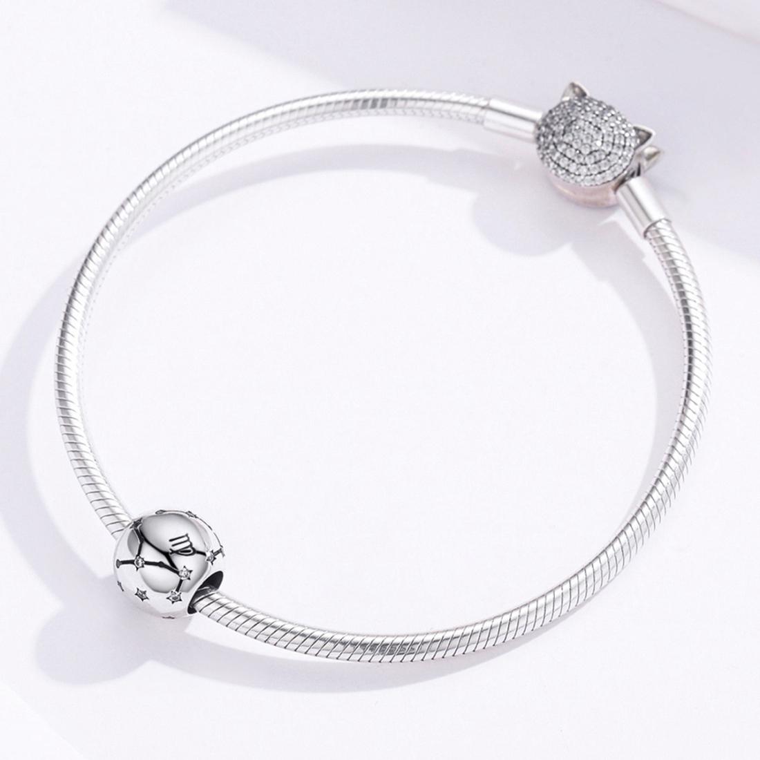 925 Sterling Silver Diy Zodiac Bracelet Beads Virgo Style - Virgo 7