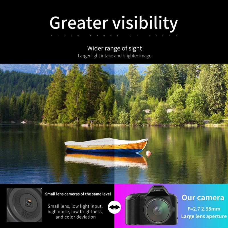 Dual-Camera Night Vision 64 Million Pixel High-Definition Wifi Digital Camera Standard & Fill Light - Standard+Light+Lens+Mic+Bracket 8
