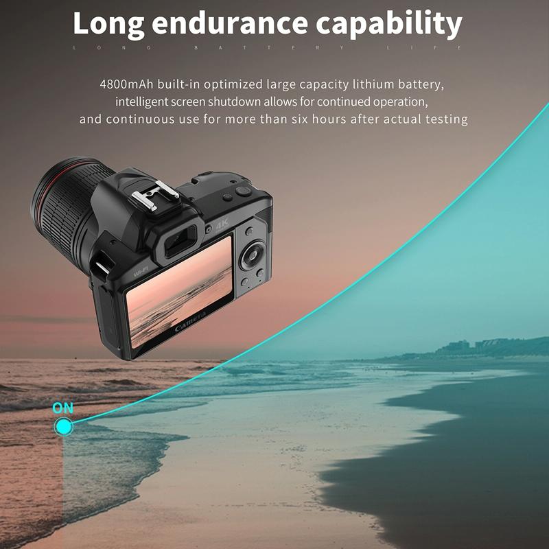 Dual-Camera Night Vision 64 Million Pixel High-Definition Wifi Digital Camera Standard & Fill Light - Standard+Light+Lens+Mic+Bracket 15