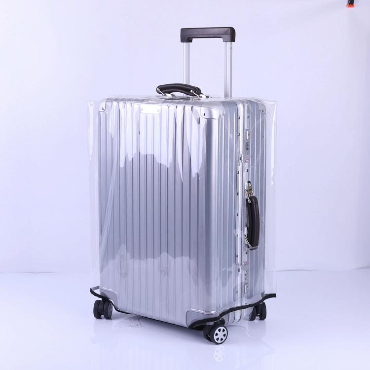 Waterproof Pvc Trolley Suitcase Cover - 30 Inch Rimless Transparent Dustproof 3