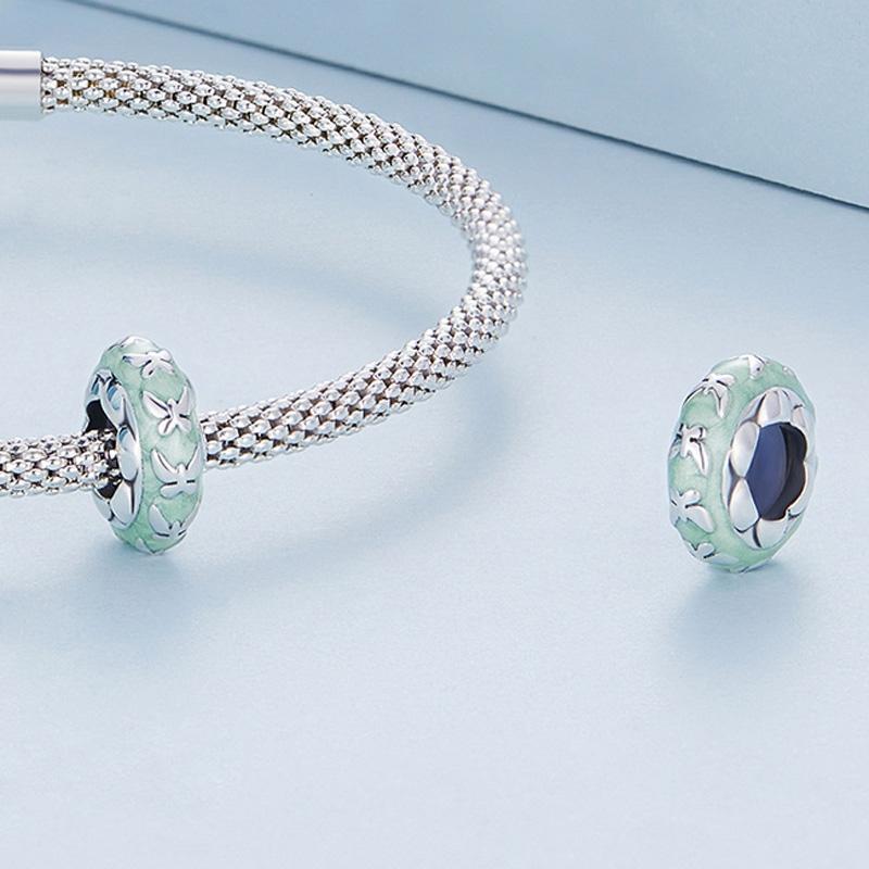 925 Sterling Silver Natural Butterfly Pendant For Diy Bracelets Bsc653 Style - Butterfly 3