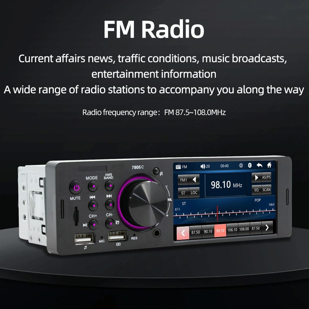 4.1 Inch Touch Screen Car Mp5 Player Fm & Bluetooth Tf Card Remote Control 5