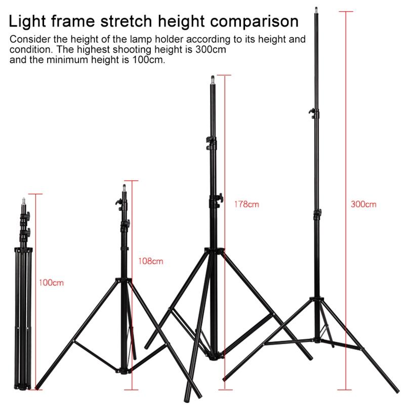 Professional Photography Lighting Stand With Spring Buffer For Studio Flash 6