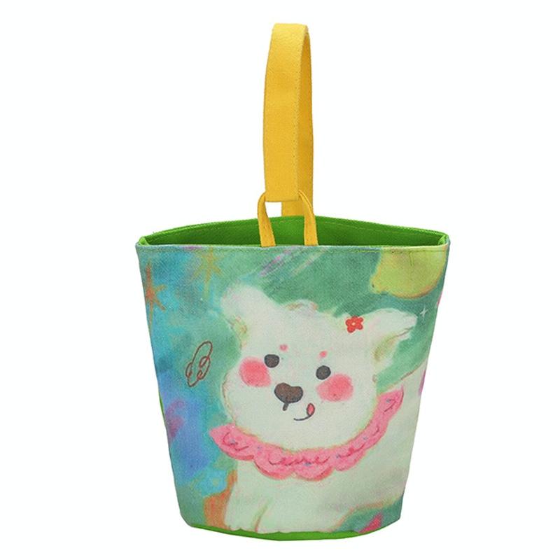 Cartoon Style Handbag - Cute Portable Outdoor - Happy Puppy 10