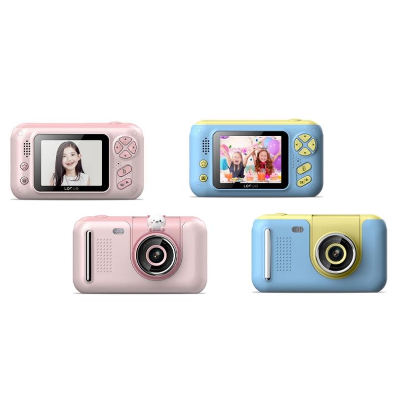 2.4 Hd Reversible Kids Camera + 16g Memory Card & Reader - Pink 3