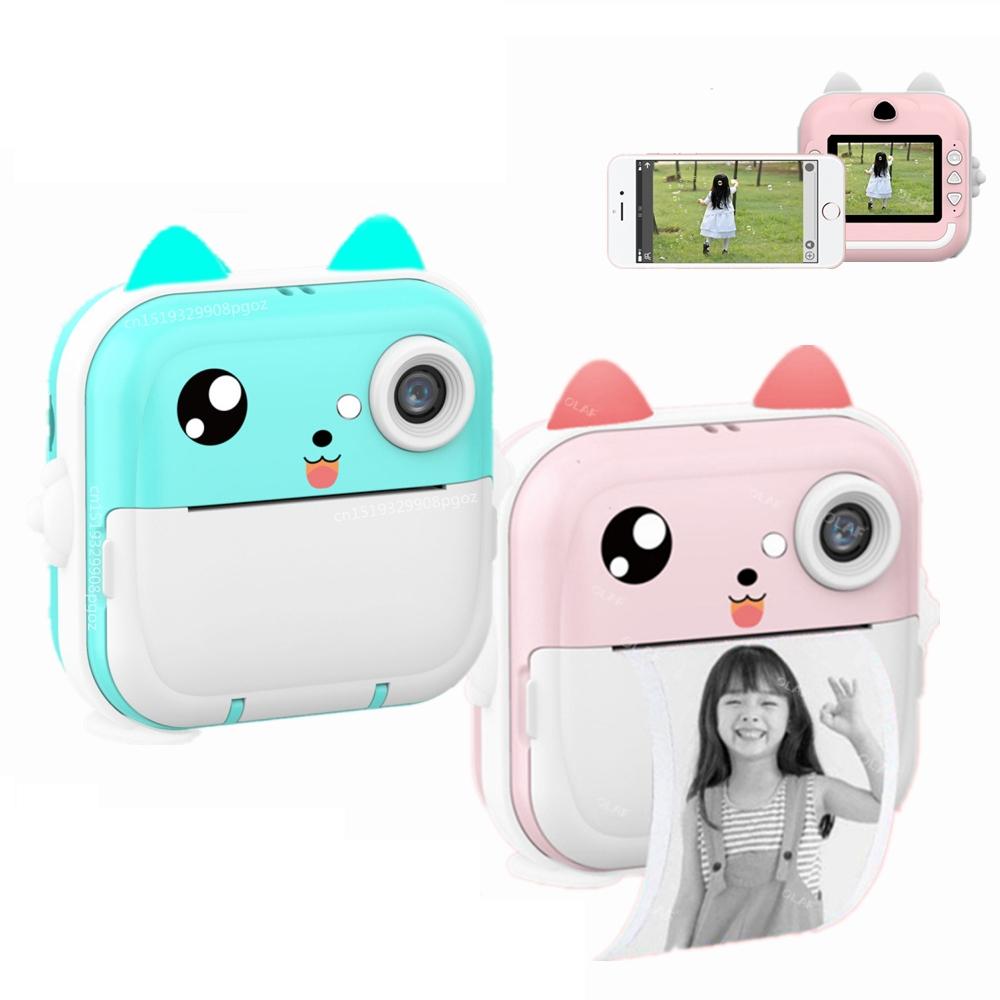 Instant Camera with Thermal Printer and Hd Video - Blue 16g - 32G Blue 3
