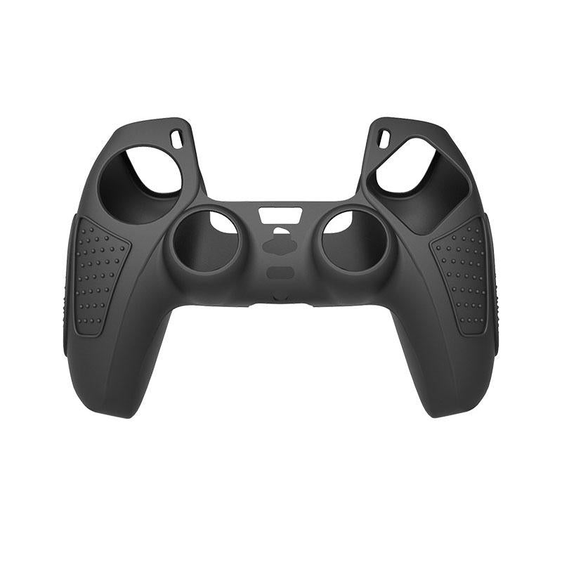 Black Silicone Protective Case for Ps5 Gamepad - Anti-skid Cover - Black + 2 Hats 14