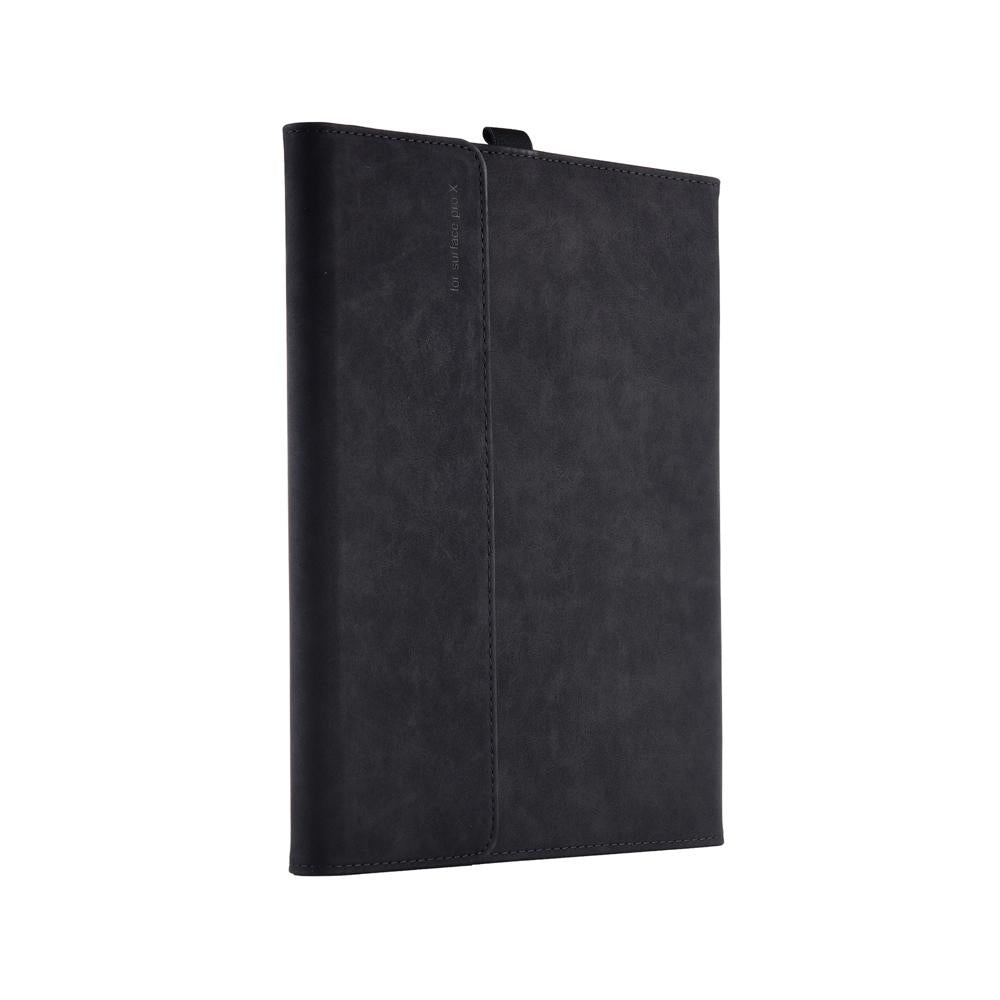 Black Leather Tablet Case For Microsoft Surface Pro X With Power Bag - 13 Inch 4