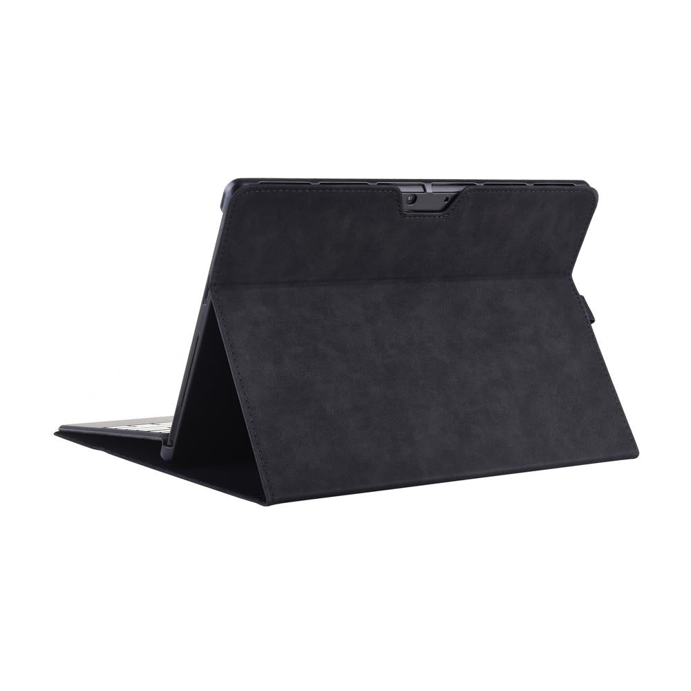 Black Leather Tablet Case For Microsoft Surface Pro X With Power Bag - 13 Inch 5