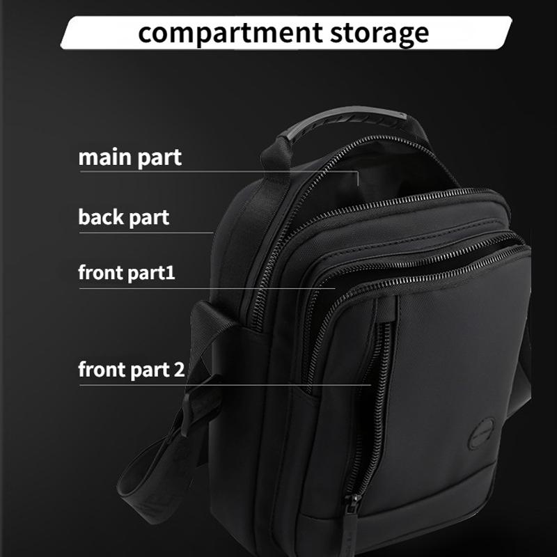 Men's Army Green Shoulder Messenger Bag Large - Large Gray 11