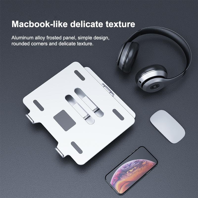 Adjustable Aluminum Laptop Stand - Multi-functional & Foldable 6
