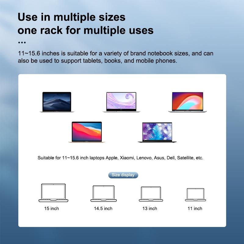 Adjustable Aluminum Laptop Stand - Multi-functional & Foldable 7