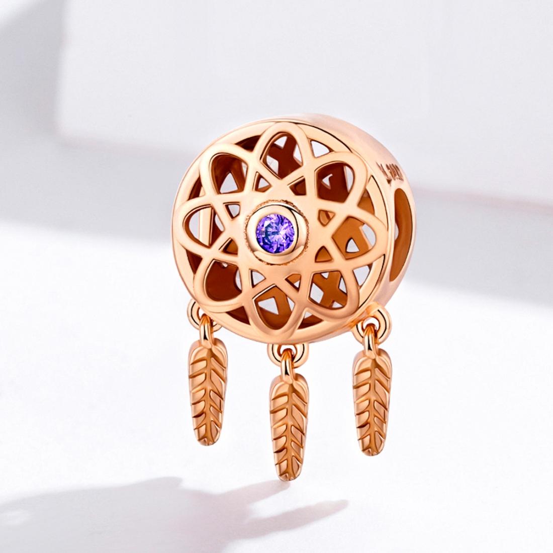 Rose Gold Plated Hollow Beads 3