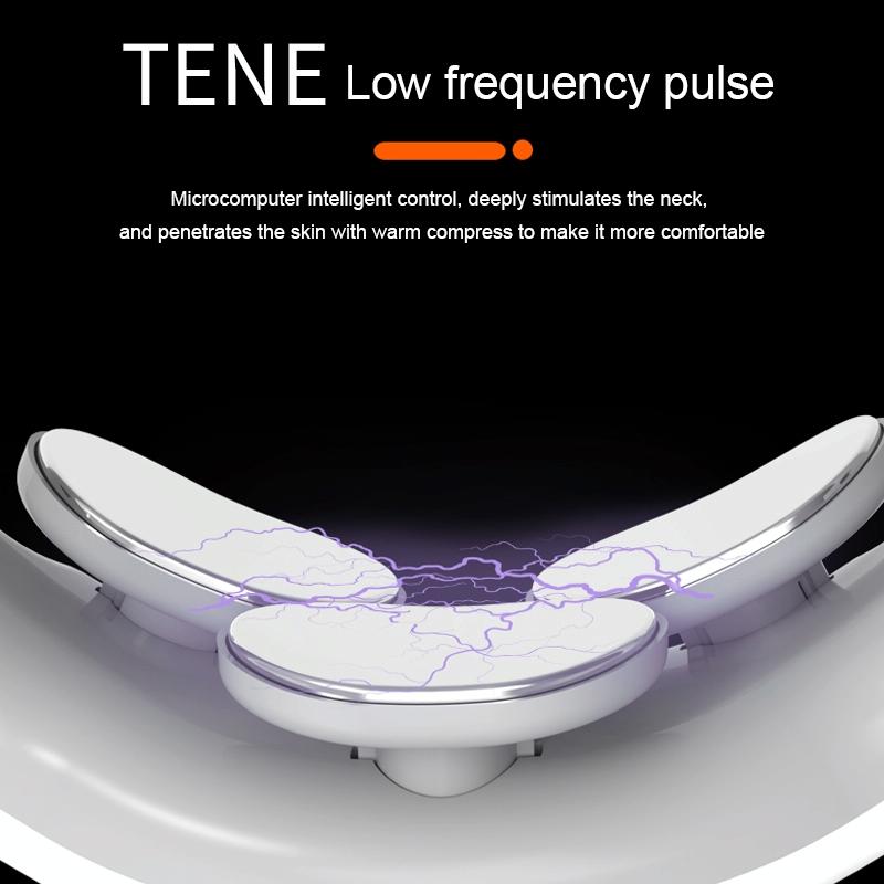 Rechargeable Electric Neck Massager Intelligent Pulse Shock Home Use 8