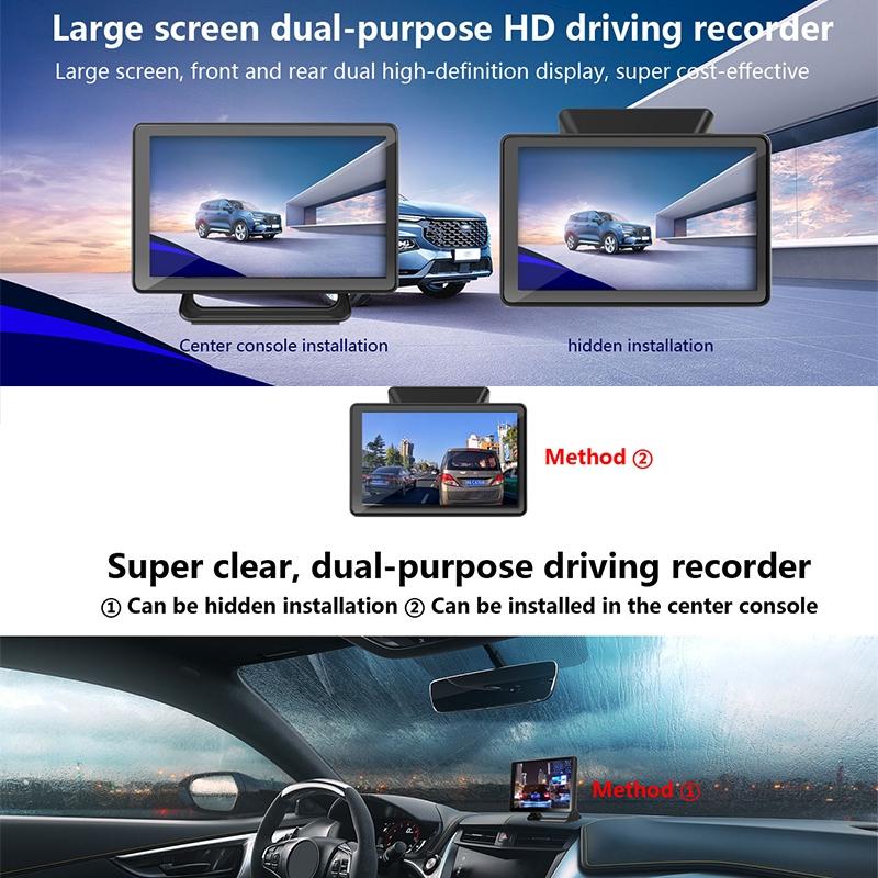 Hd Night Vision Car Front and Rear Dash Cam - 5 Screen 3