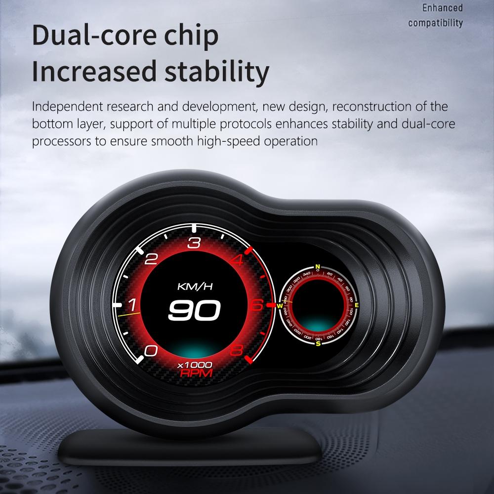 Car Hud Display Speed Water Temp Voltag 7