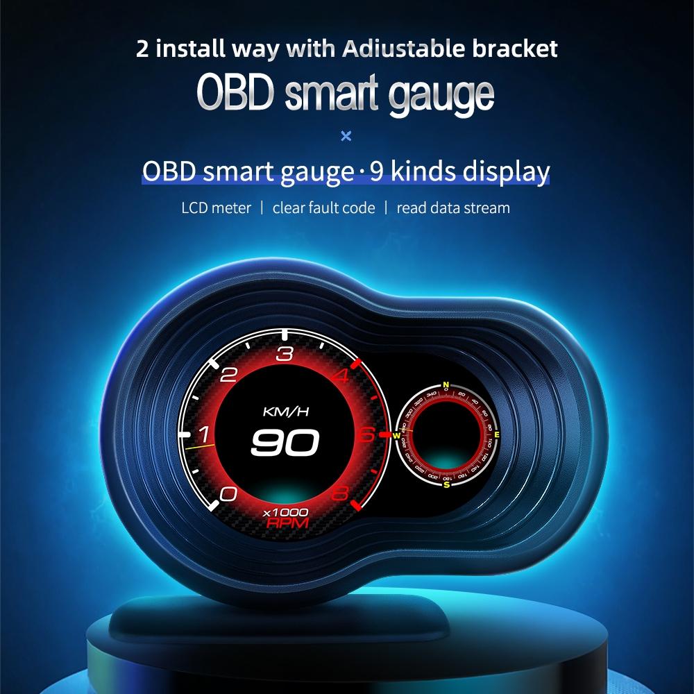 Car Hud Display Speed Water Temp Voltag 8