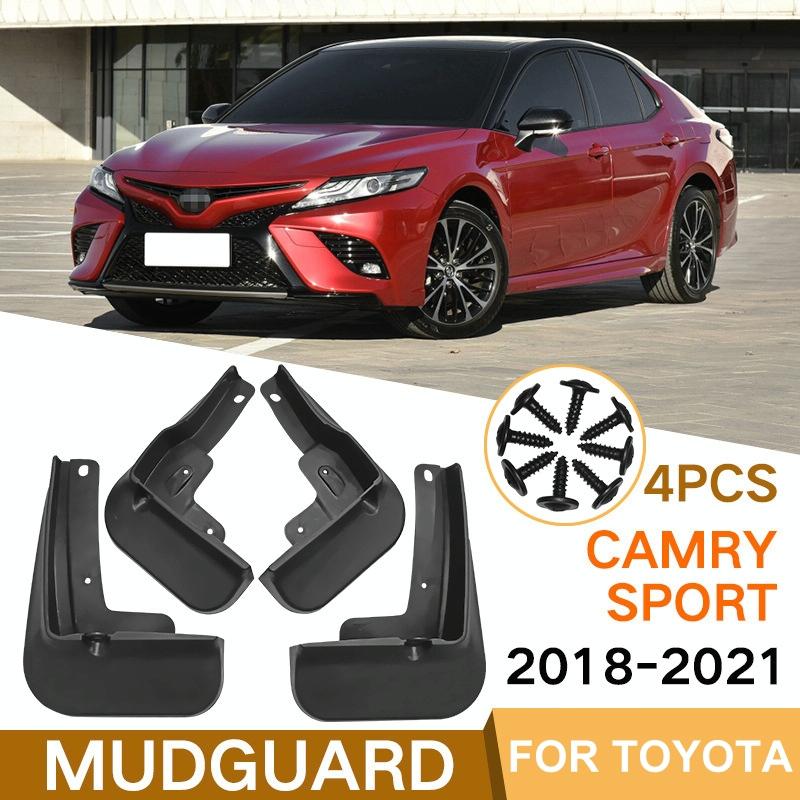 For Toyota Camry Sport 2018-2021 4Pcs / Set Car Auto Soft Plastic Splash Flaps Fender Guard 3