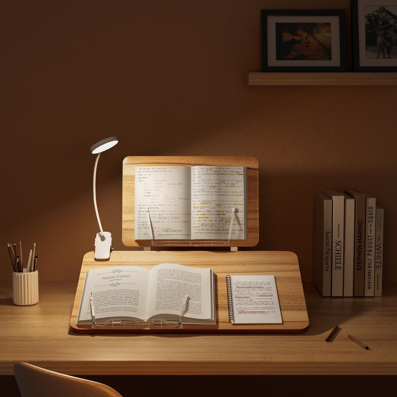 Portable Folding Book Stand for Home Dorm and Desktop 4