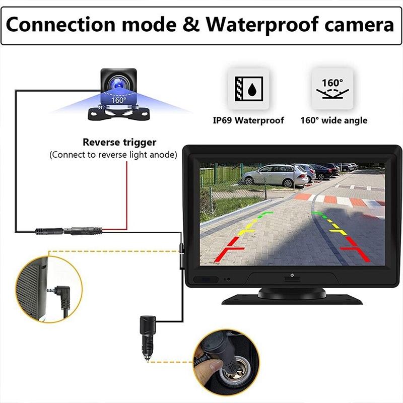 7 Touch Display Car Navigator with Dual-lens Smart Driving Recorder - Portable and Wireless 4