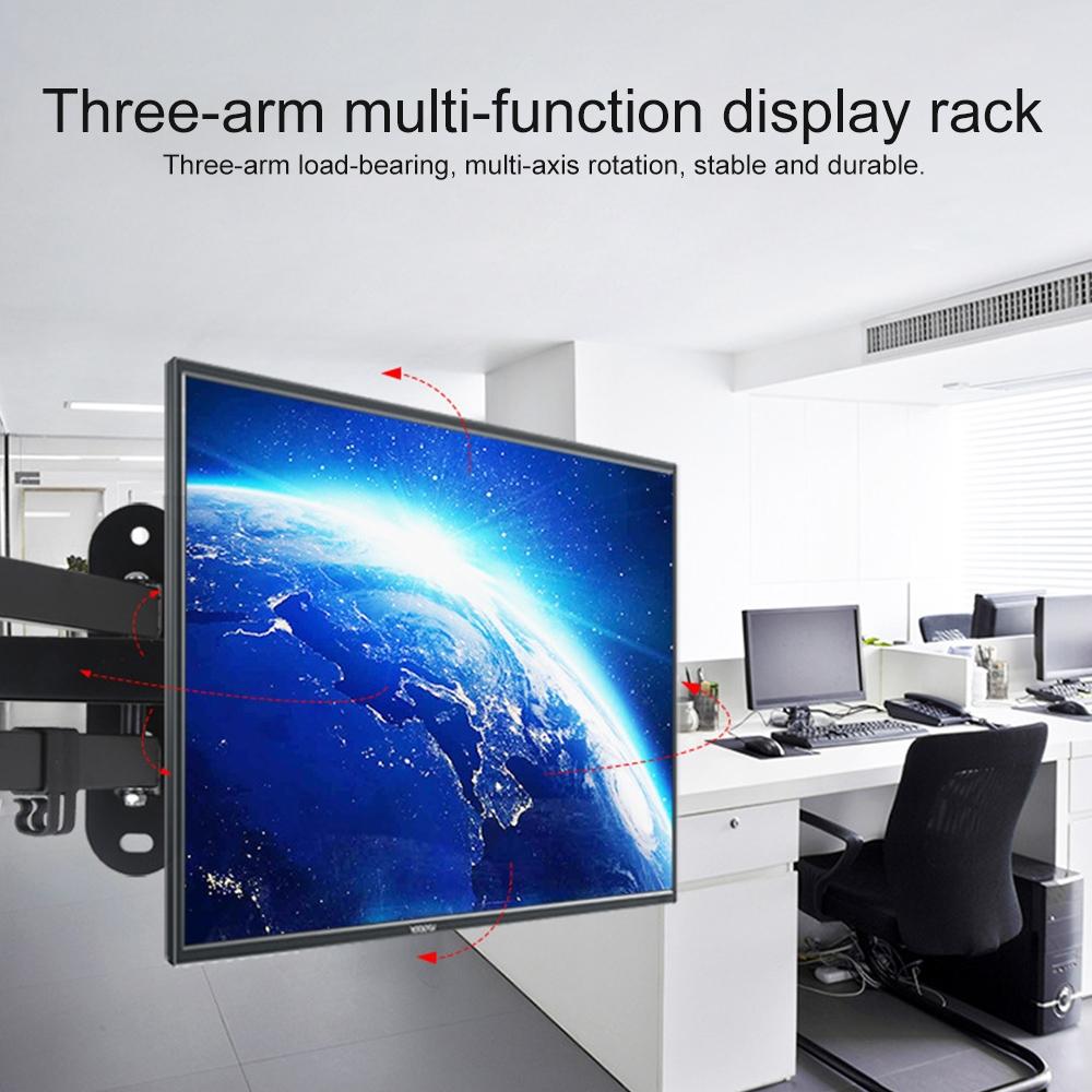 Universal Rotatable Retractable Monitor Wall Mount - 14-27 Inch 7