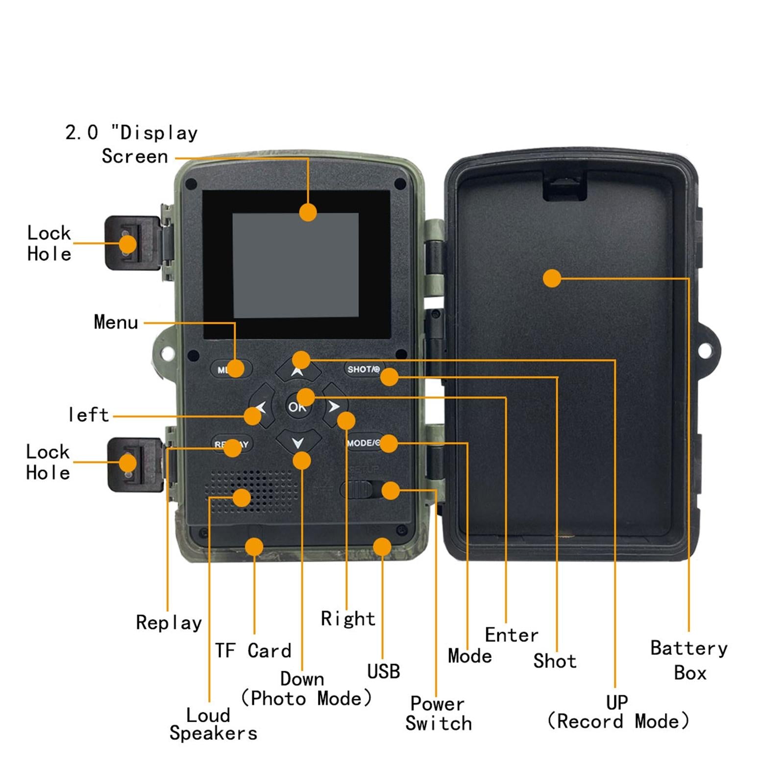 2 Lcd Infrared Trail Camera With Night Vision For Wildlife Hunting 5
