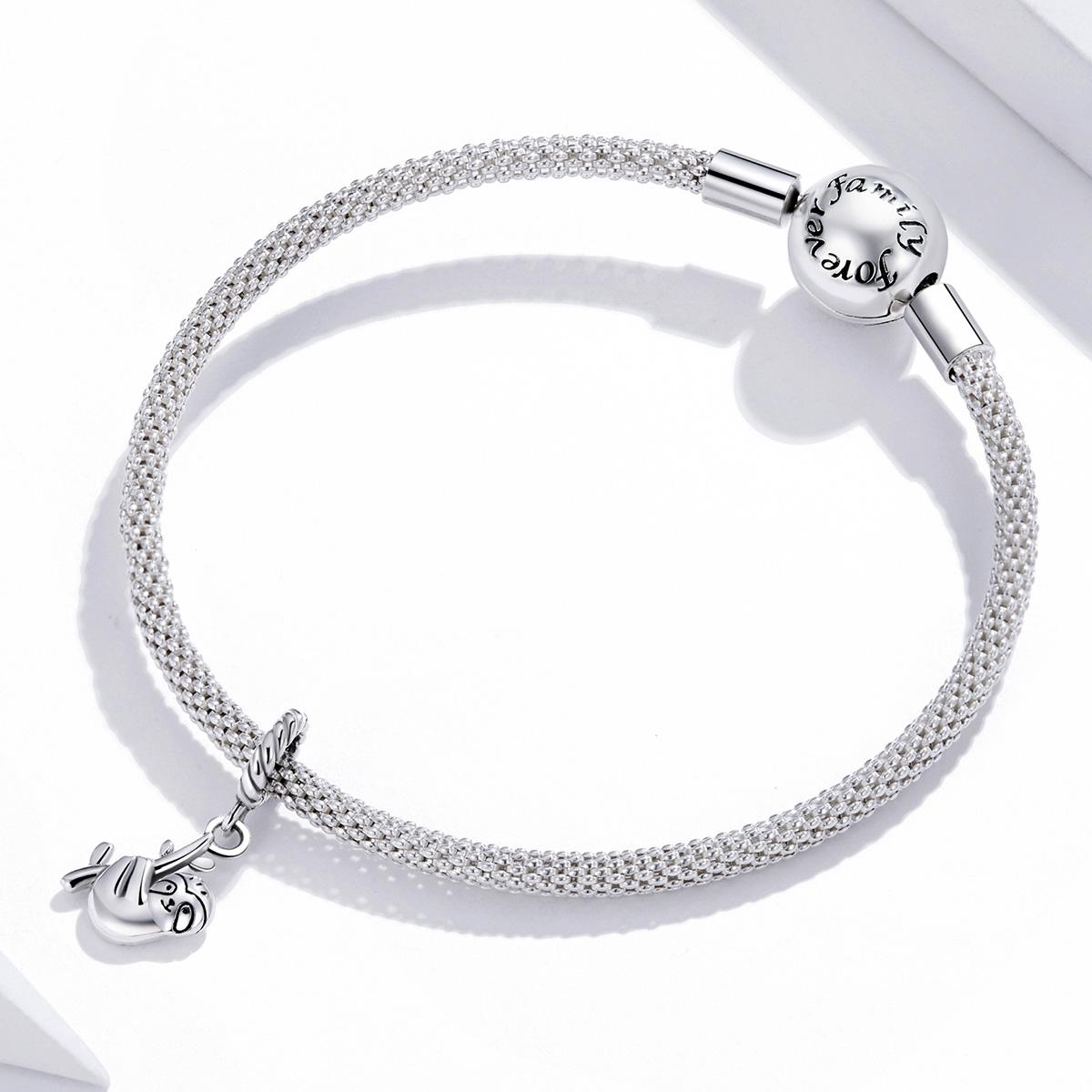 925 Sterling Silver Sloth Pendant For Diy Bracelets & Necklaces 8