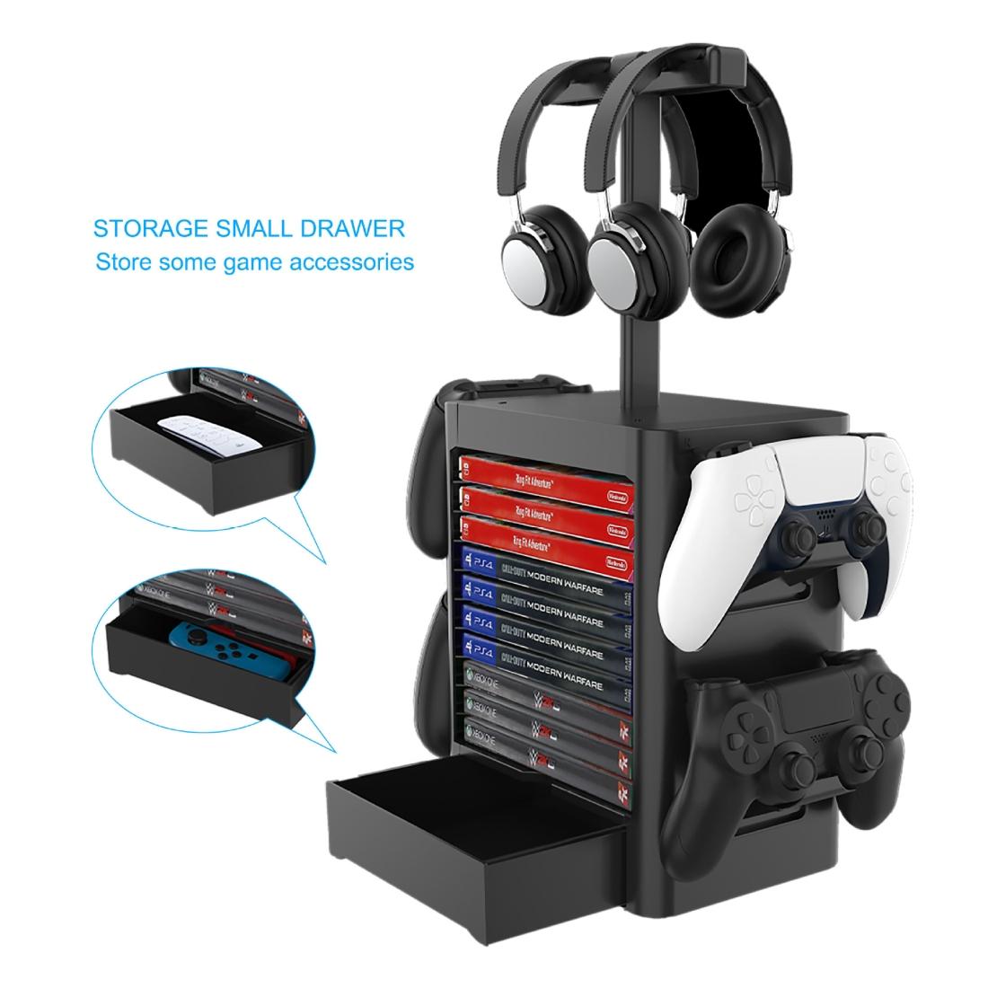 Ps5 / Xsx Game Disc & Headphone Storage Rack 3