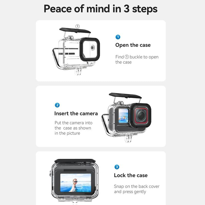 Waterproof Diving Housing for Insta360 Ace Pro Camera - 45m Depth 9