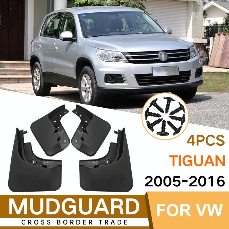 For Volkswagen Tiguan 2005-2016 4Pcs / Set Car Auto Soft Plastic Splash Flaps Fender Guard 3