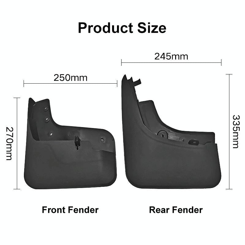For Volkswagen Tiguan 2005-2016 4Pcs / Set Car Auto Soft Plastic Splash Flaps Fender Guard 4