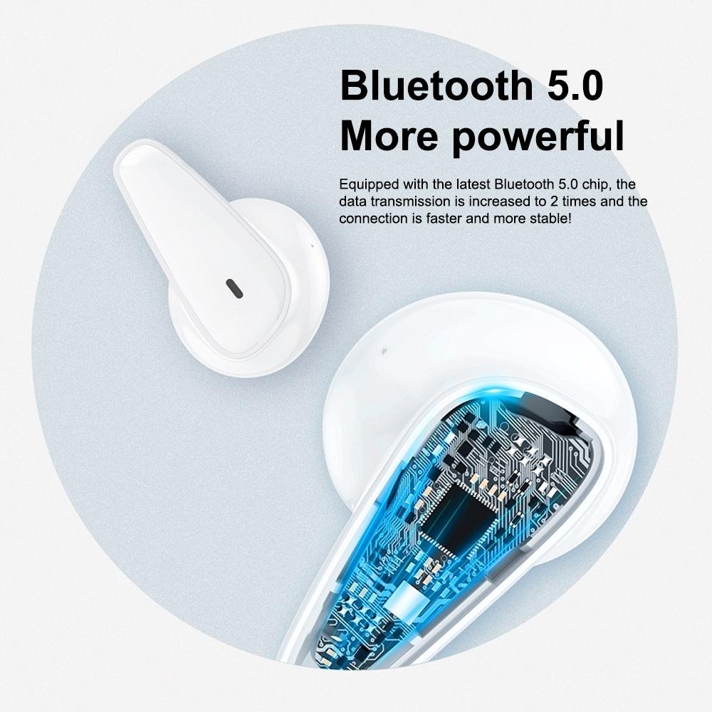 Waterproof Bluetooth 5.0 Earphones with Charging Box - White Deer Series 5