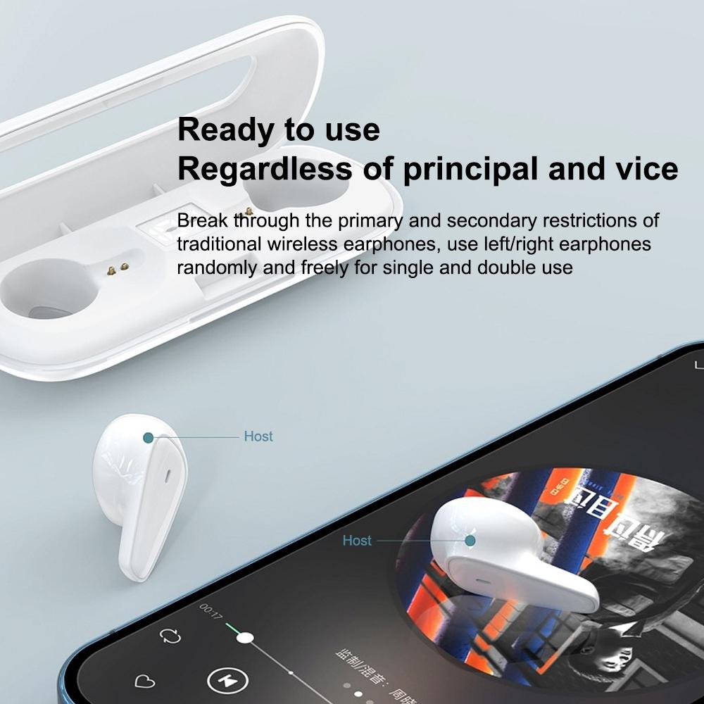 Waterproof Bluetooth 5.0 Earphones with Charging Box - White Deer Series 9