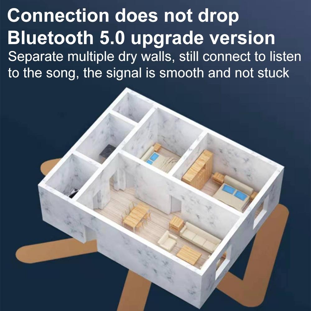 Wireless Bluetooth Earphone with Noise Cancelling & Rotatable Earhook - Charging Box & Digital Display 6