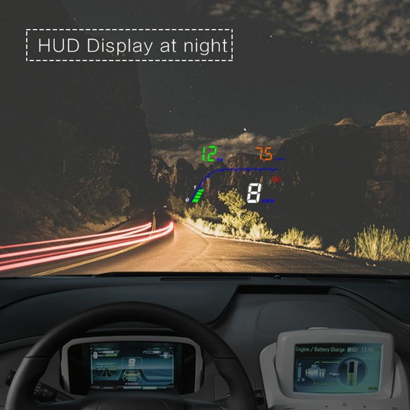 4 Inch Obd2 Head Up Display Car Speed Revolving Speed Fuel Consumption Fault Code Detection & Elimination 9