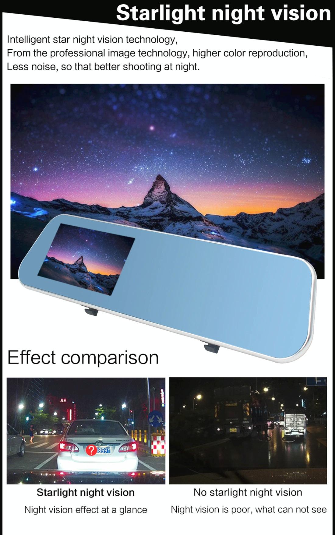 4.3 Dual Camera Vehicle Dvr with Full Hd 1080p Display 9