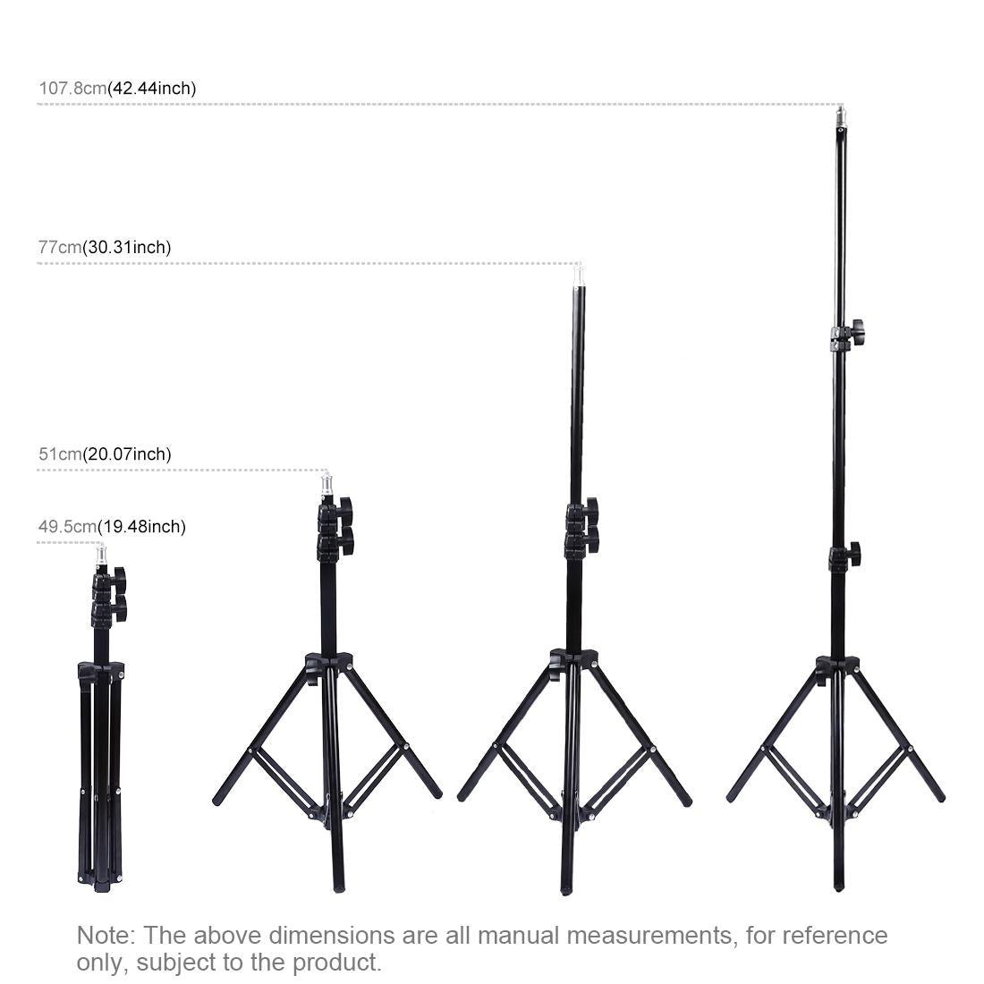 Live Broadcast Dual Phone Bracket with 1.1m Tripod & 6.2 Inch Led Ring Light Kit 6