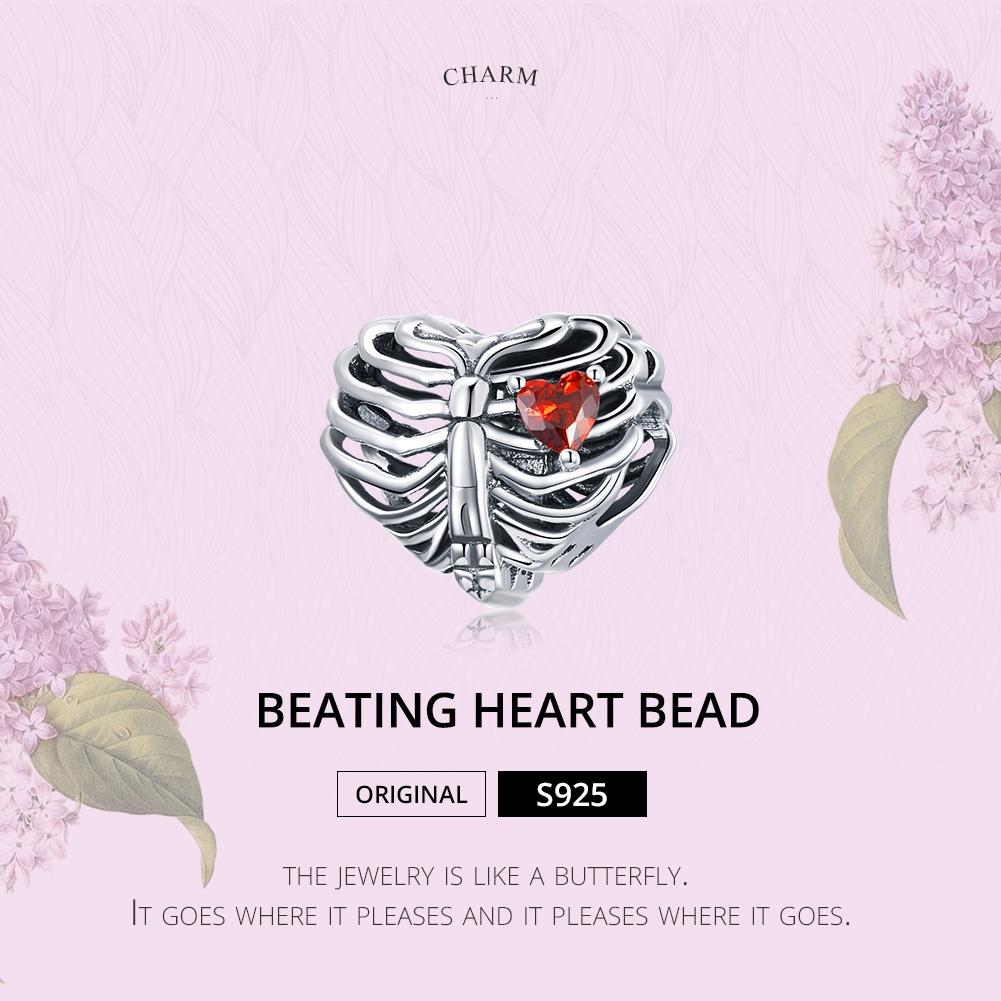 925 Sterling Silver Heart Beads For Diy Bracelets & Necklaces 4